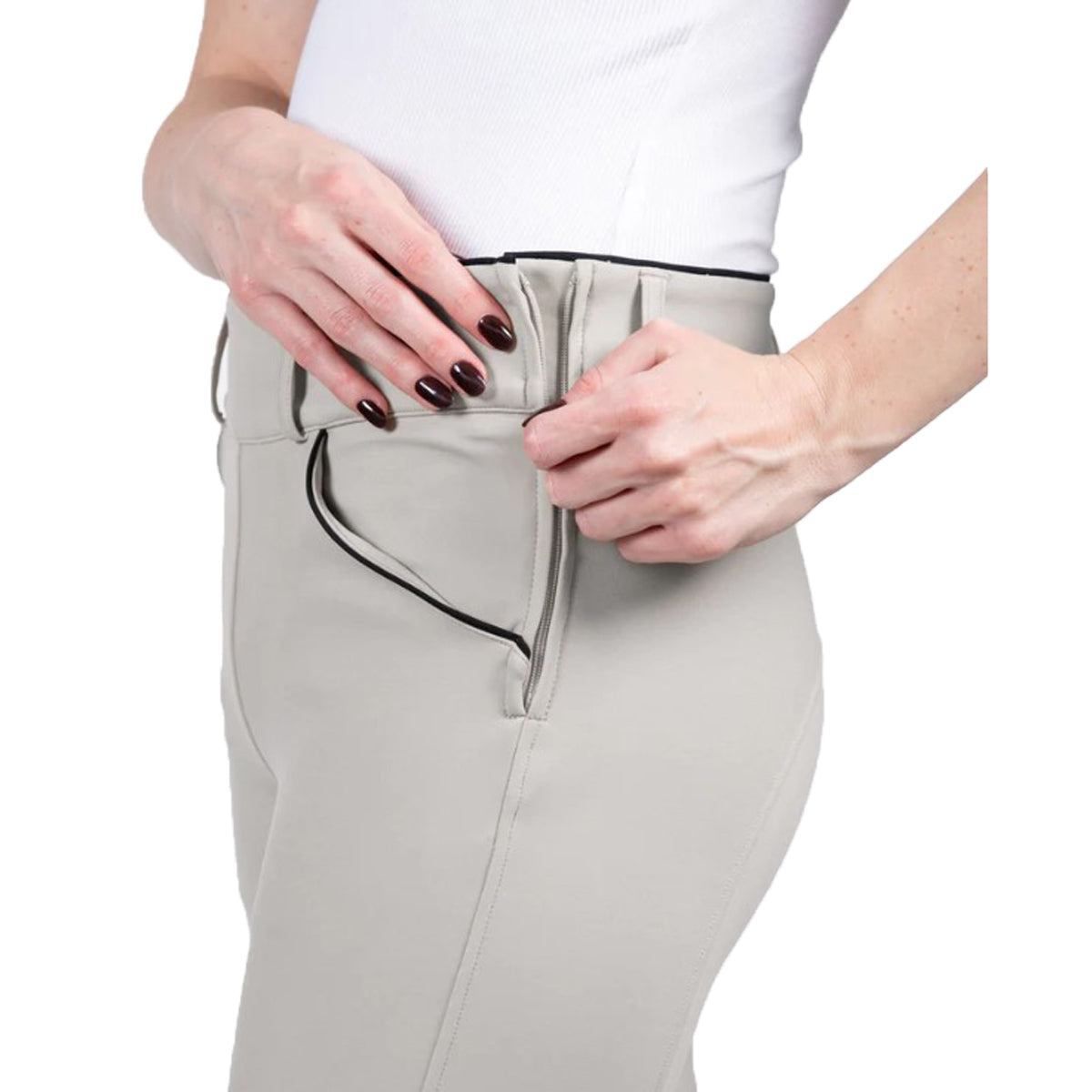 AP Hassinger Derby Knee Patch Breeches - Equestrian Riding Pants for Women - Perfect for Horseback Riding, Show Jumping & Dressage