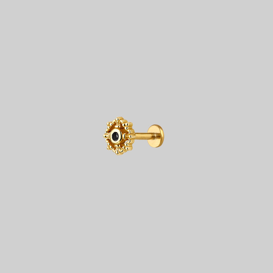 ELOWEN Gold Ornate Stud Earrings for Women - Elegant Fashion Jewelry Gift for Party, Wedding & Everyday Wear