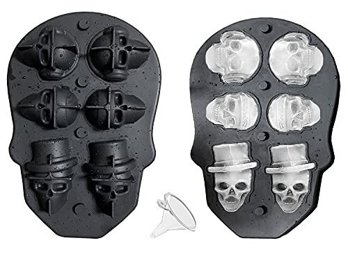 6 Cavity Small Skull Cube Mold