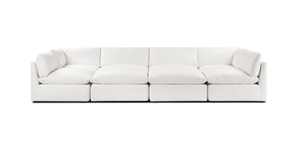 8-Seat Davos Modular Master Pit Sectional Sofa - Large L-Shaped Couch for Living Room, Family Room & Home Theater Comfort
