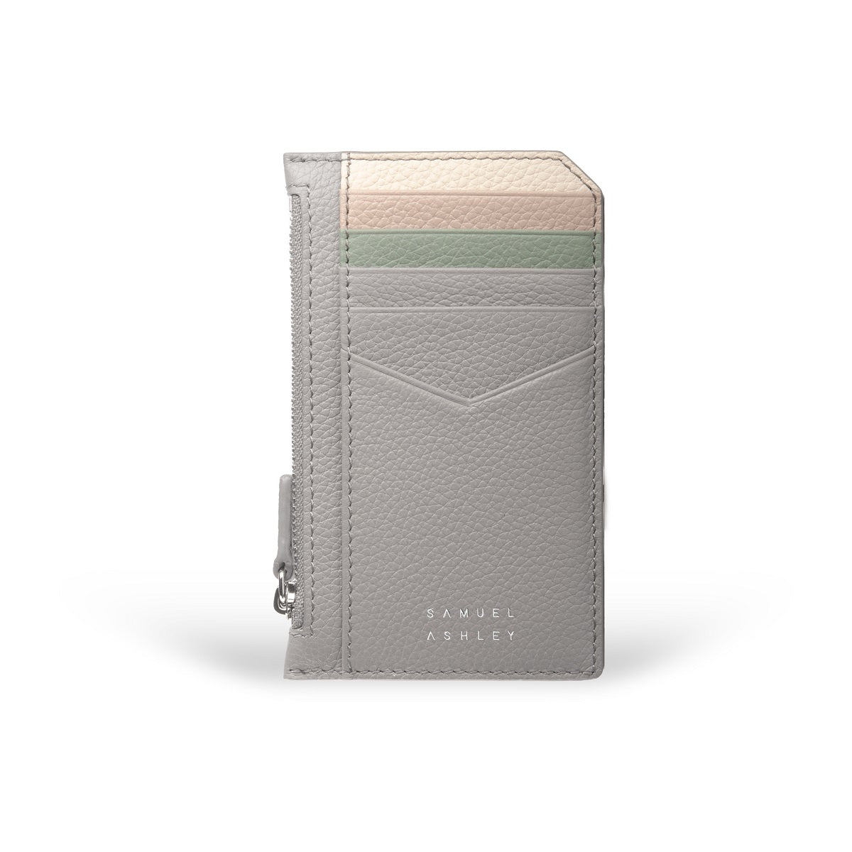 Premium Nicky Leather Card Holder with RFID Protection & Zip Pocket - Slim Wallet for Men & Women, Perfect for Travel, Business & Everyday Use