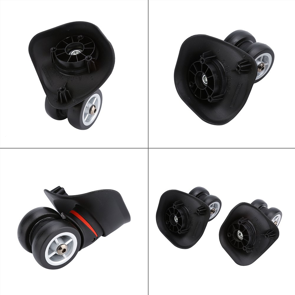 EVTSCAN Replacement Luggage Wheels - 2 Pack PVC Suitcase Trolley Wheels for Travel Bags & Carry-Ons - Perfect for Smooth Rolling and Easy Maneuvering at Airports & Hotels