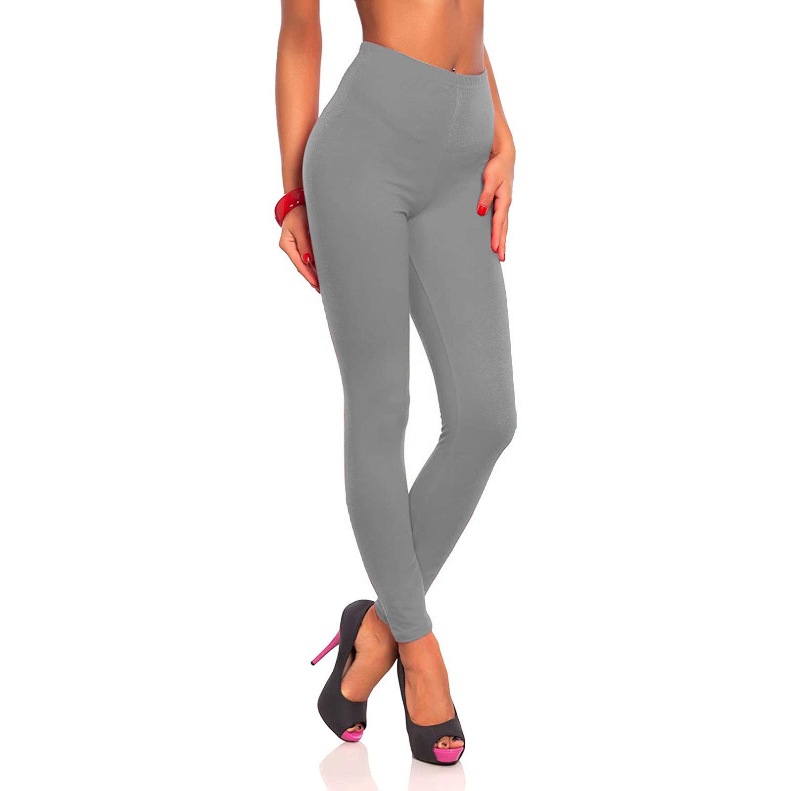 Women's Cotton Leggings - Bodycon Slimming Workout Pants, Soft & Quick-Drying Yoga Tights in Multiple Colors | Perfect for Gym, Running, Yoga & Casual Wear