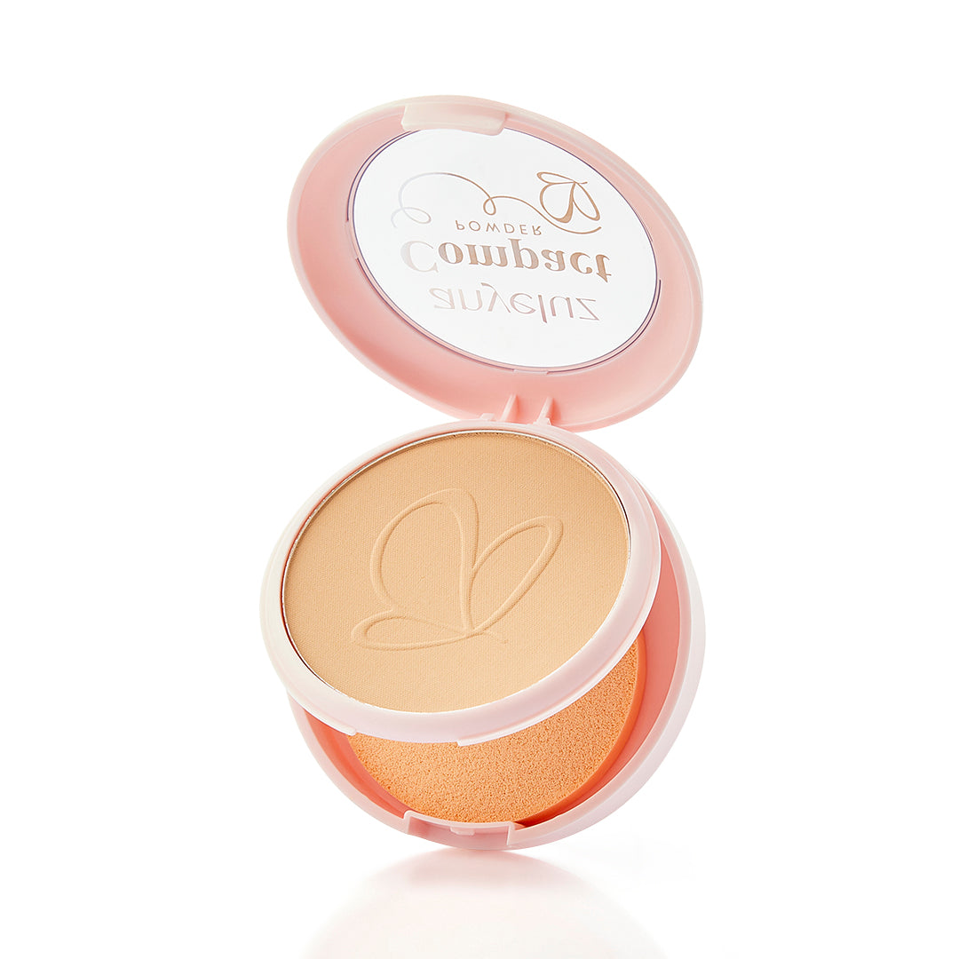 Anyeluz Compact Powder - Long Lasting Matte Finish, Oil Control & Pore Minimizing for Flawless Skin | Perfect for Daily Makeup & Touch-Ups