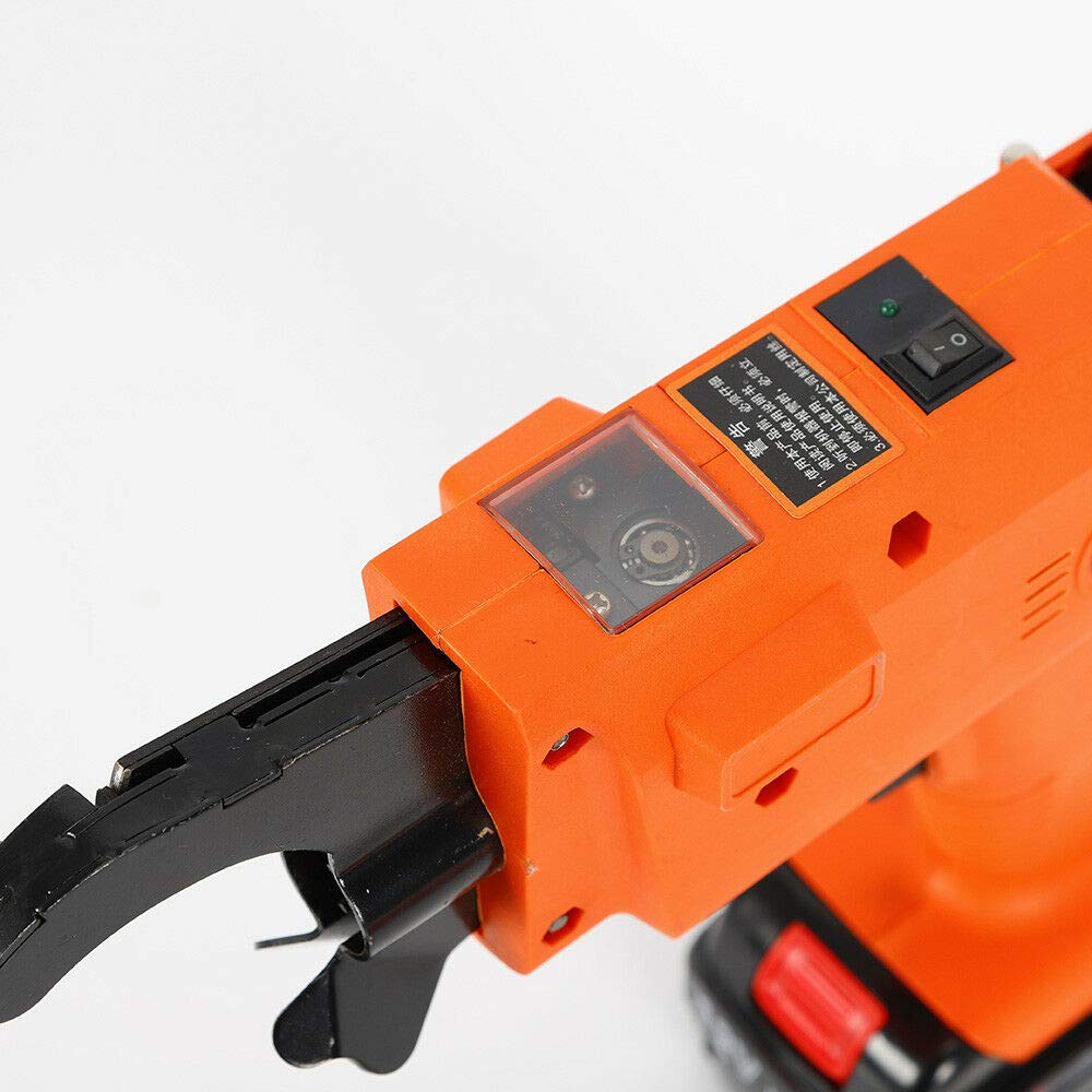 Automatic Handheld Rebar Tier Tying Machine - Steel Bar Binding Tool for 30mm-60mm Rebar with Charger | Construction Site, Concrete Reinforcement & DIY Projects
