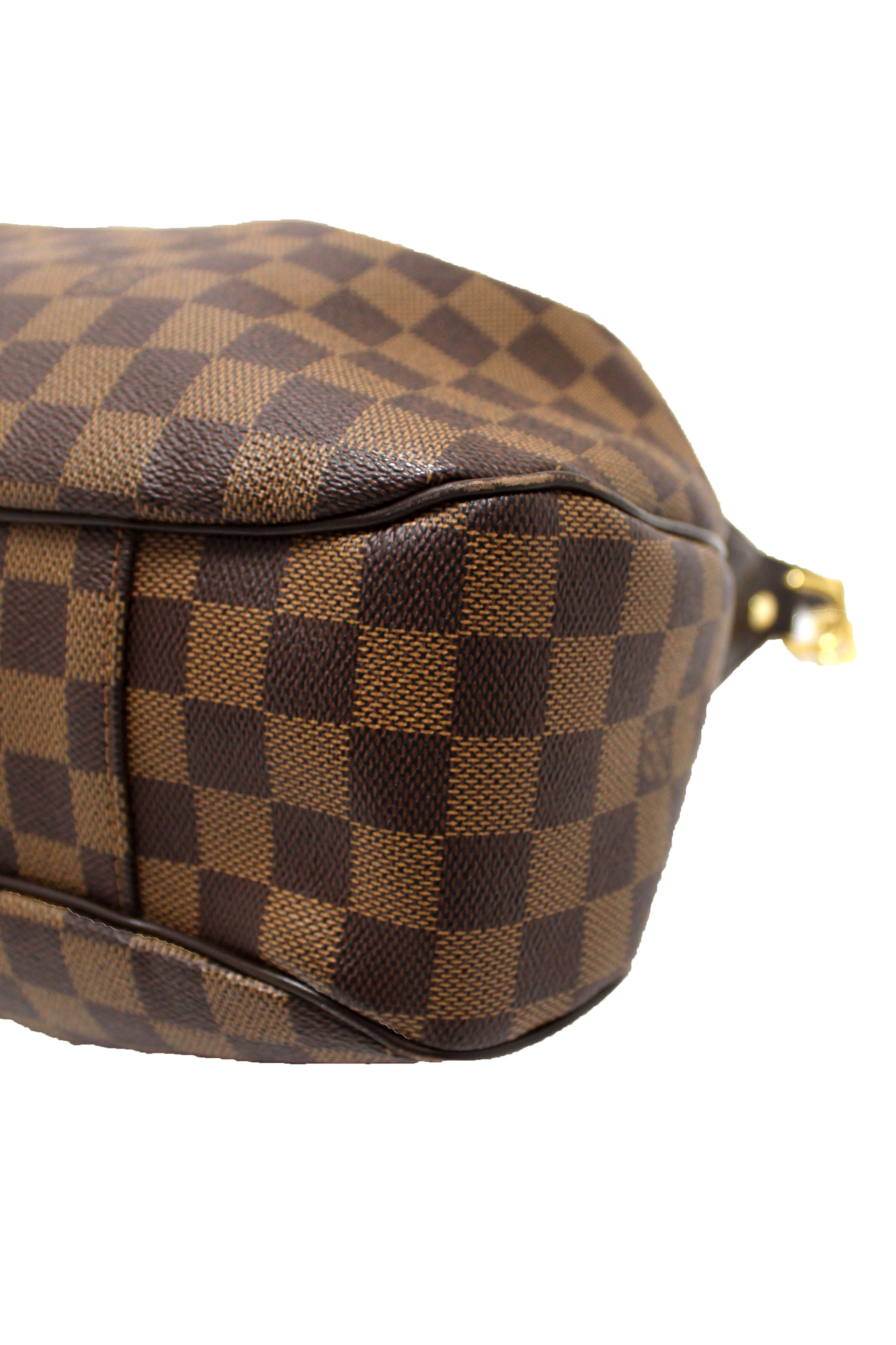 Authentic Louis Vuitton Damier Ebene Evora MM Tote Bag for Women - Luxury Designer Handbag for Work, Travel & Everyday Use