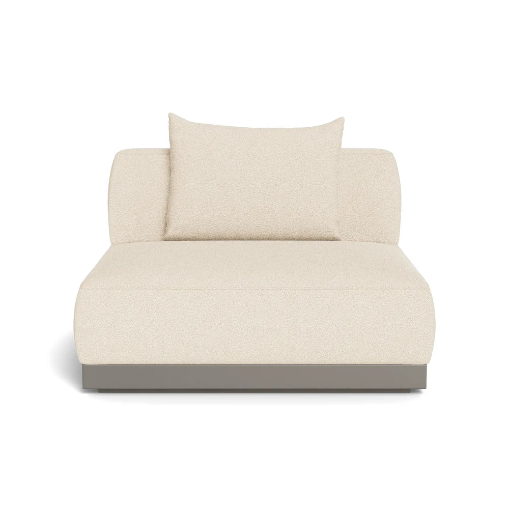 Amalfi Outdoor Armless Single Sectional Sofa - Waterproof Patio Furniture for Poolside, Garden & Backyard Relaxation