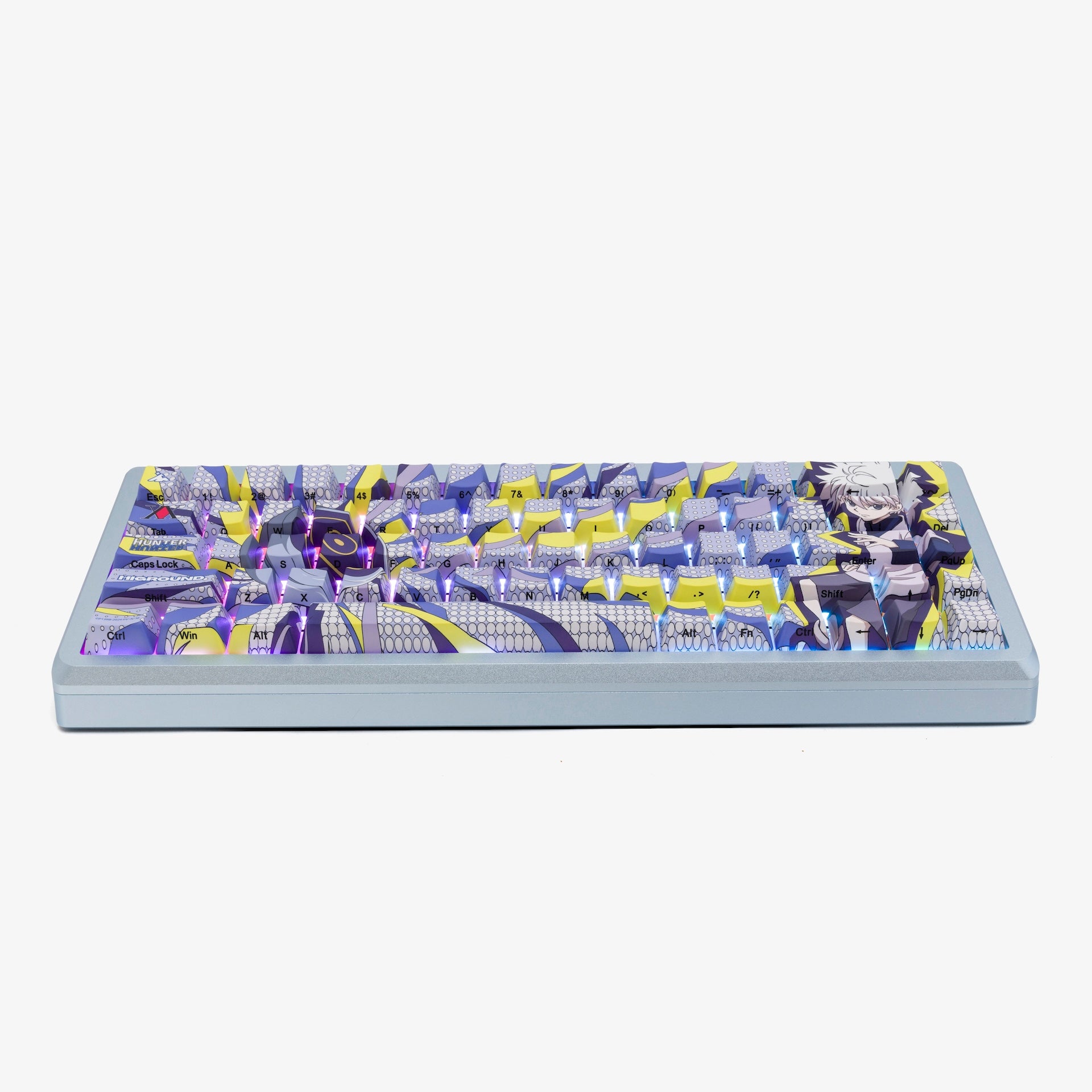 HxH x HG Summit 65 Mechanical Keyboard - Killua Edition | Custom Gaming Keyboard for PC & Mac | Perfect for Esports, Typing & Streamers
