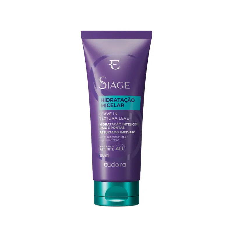 Eudora Siàge Micellar Hydration Leave-In Conditioner 100ml / 3.38 fl oz - Hydrating Hair Treatment for Dry & Damaged Hair - Perfect for Daily Use & Post-Wash Care