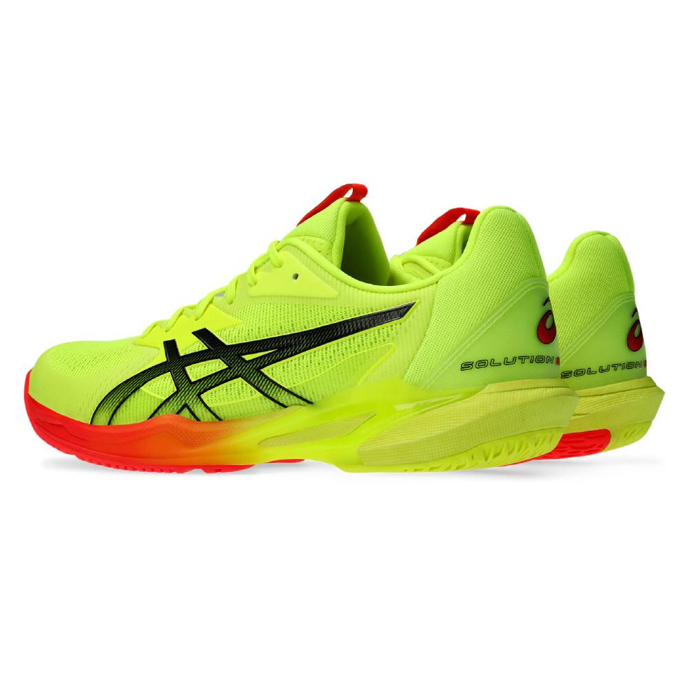 ASICS Solution Speed FF 3 Paris Edition Men's Tennis Shoes - Lightweight Performance Court Shoes for Competitive Play (Safety Yellow/Black) | Ideal for Hard Court Matches & Training Sessions