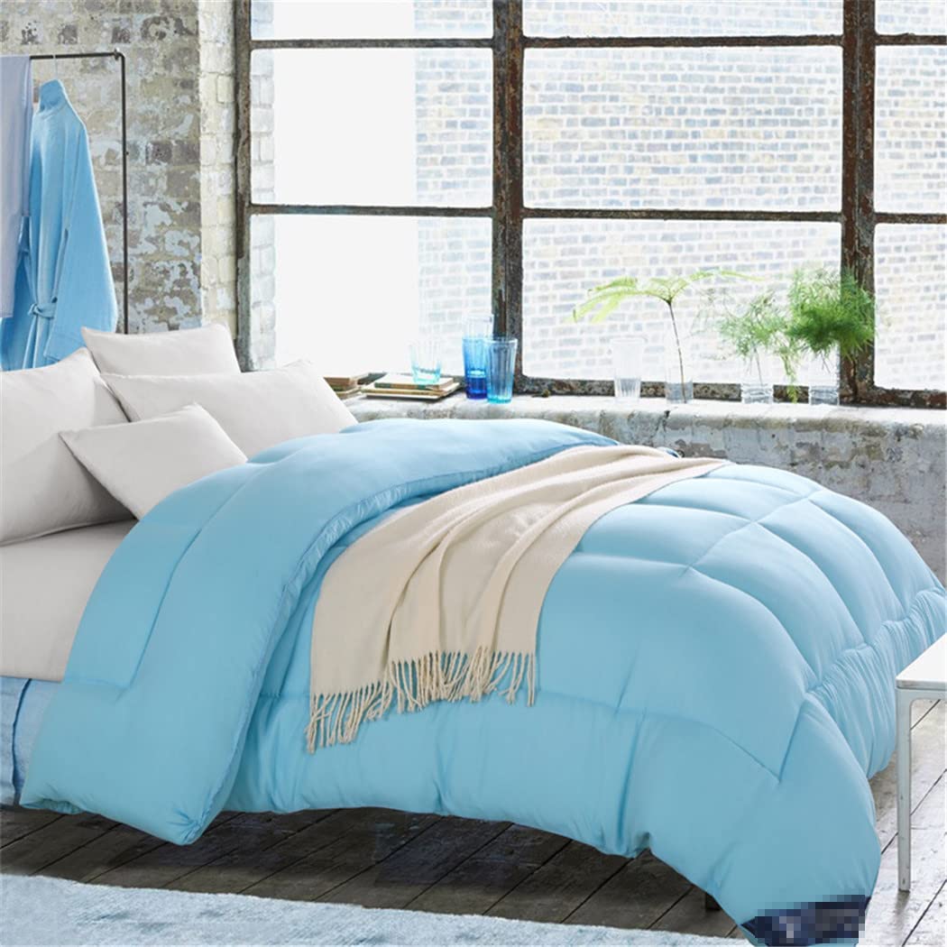 Premium Goose Down Comforter - All Season King/Queen/Full/Twin Size - Ultra Soft & Breathable for Winter & Summer Use - Perfect for Bedroom, Guest Room, or Hotel