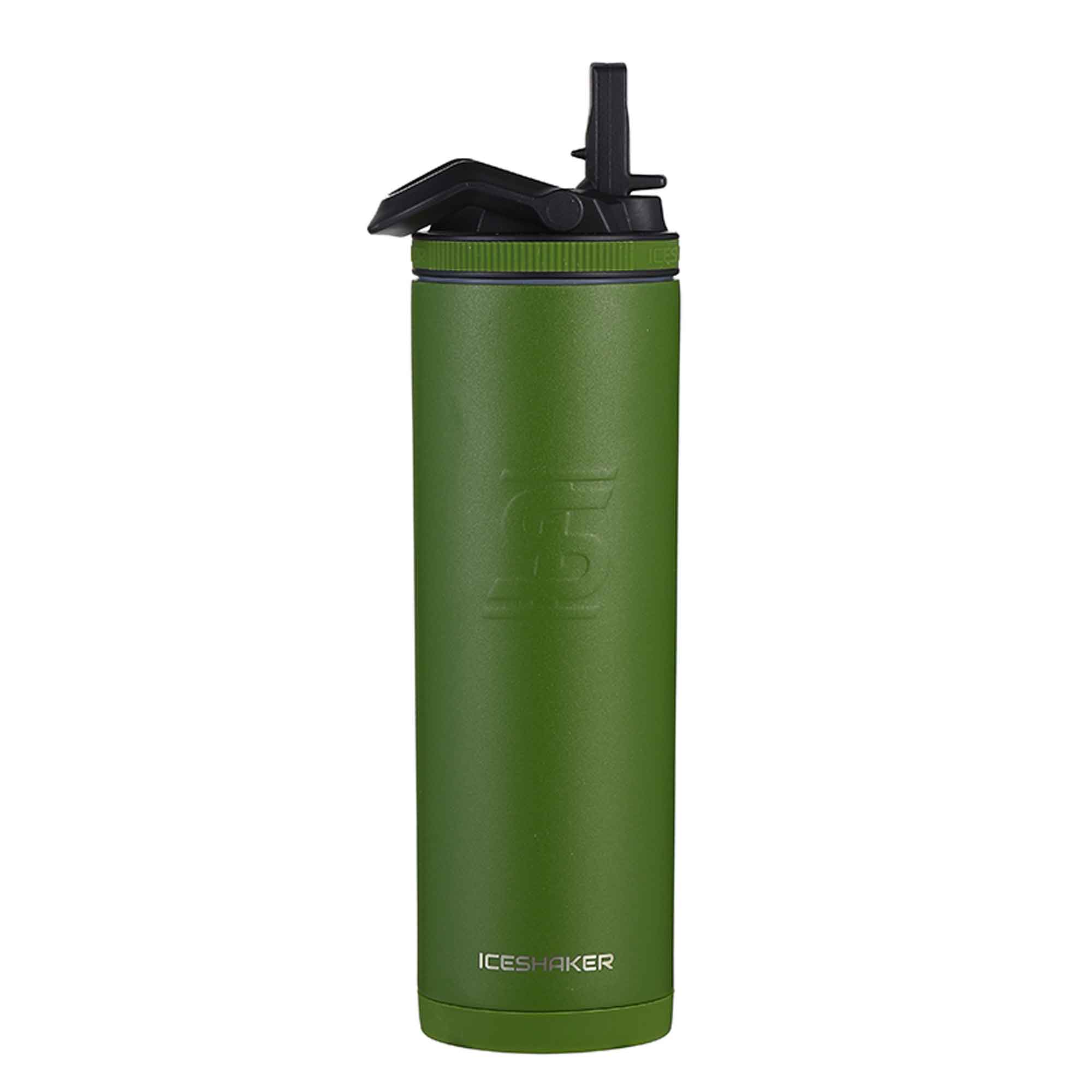 20oz Insulated Sports Water Bottle with Leak-Proof Lid - BPA Free, Durable & Eco-Friendly for Gym, Hiking & Outdoor Activities | Green