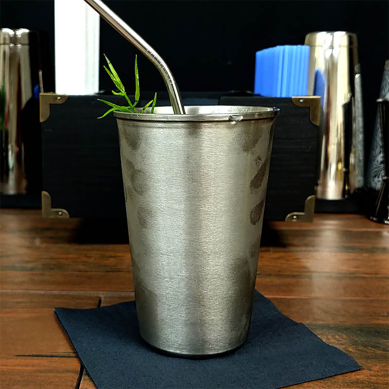 BarConic® 16oz Stainless Steel Tumbler Cup - Double Wall Vacuum Insulated, Leak Proof Lid - Keeps Drinks Hot/Cold for Hours - Perfect for Coffee, Tea, Water, Smoothies - Ideal for Office, Travel, Gym & Outdoor Activities