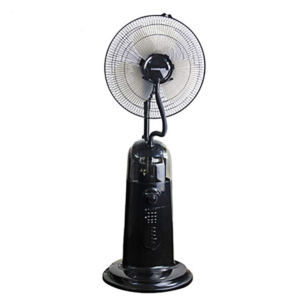 Oscillating Misting Fan with Humidifier - 3-Speed Commercial Floor Fan with Timer & Remote Control - High Velocity Industrial Cooling Fan for Outdoor Patio, Warehouse & Hot Weather Use