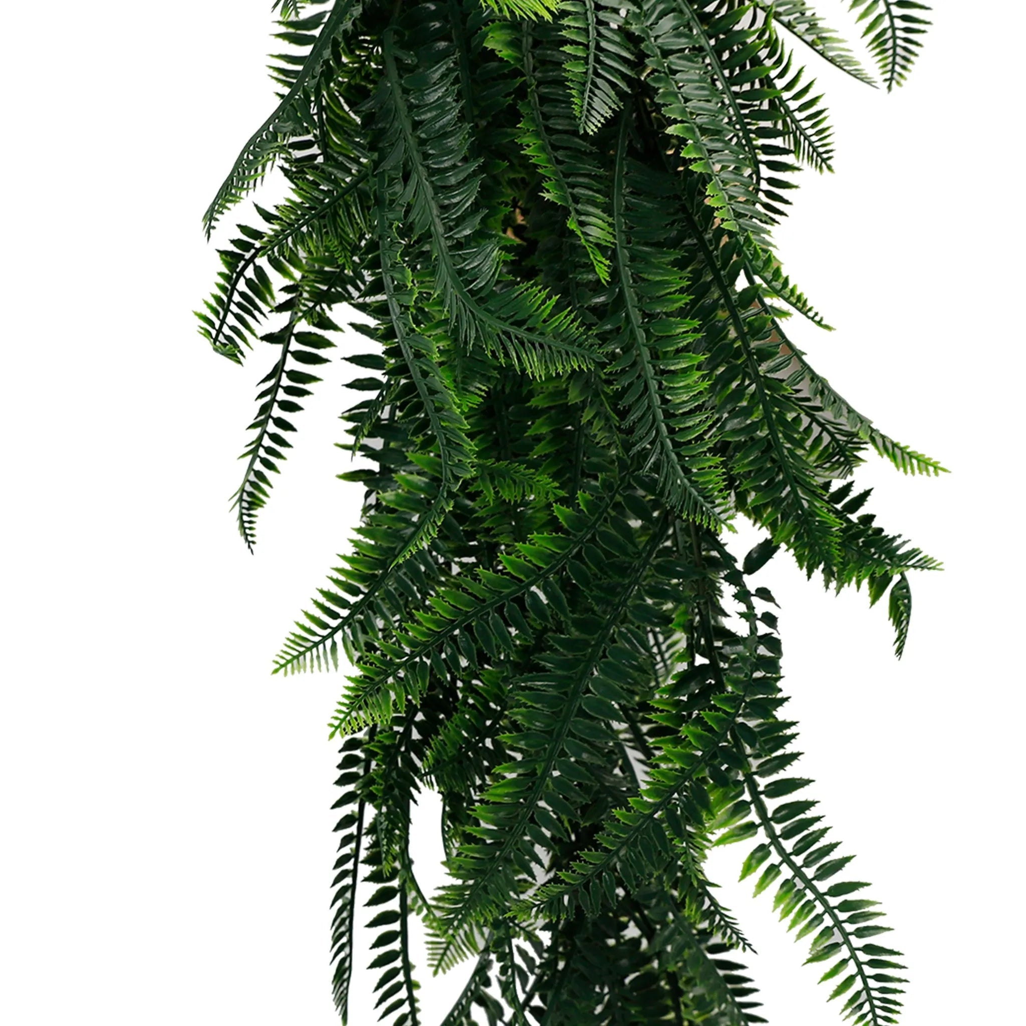UV Resistant & Fire Rated Artificial Hanging Boston Fern Garland - 27cm x 84cm - Perfect for Indoor/Outdoor Decor, Wedding Centerpieces & Home Styling