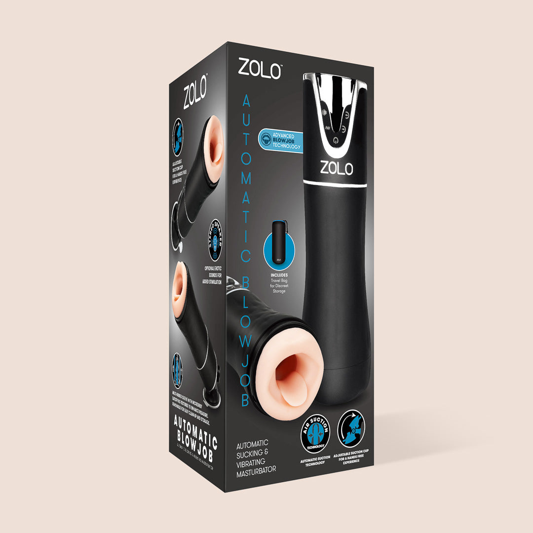 Zolo Automatic Blowjob Machine - Hands-Free Sucking & Vibrating Male Masturbator for Ultimate Pleasure | Perfect for Solo Play, Couples Fun & Discreet Adult Toys Collection