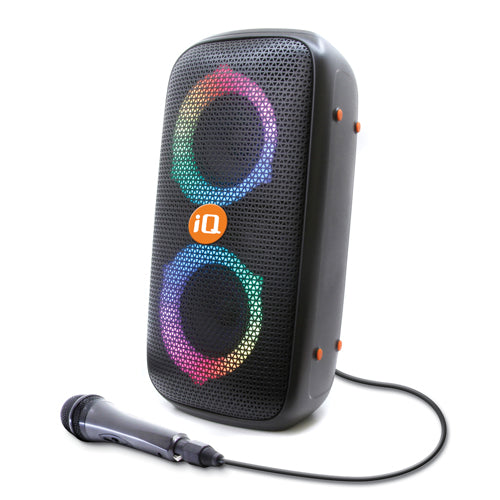 iQ Wave Bluetooth Party Speaker - Portable Wireless Speaker with Powerful Bass, 20H Playtime, IPX5 Waterproof - Perfect for Outdoor Parties, Beach, Pool & Camping
