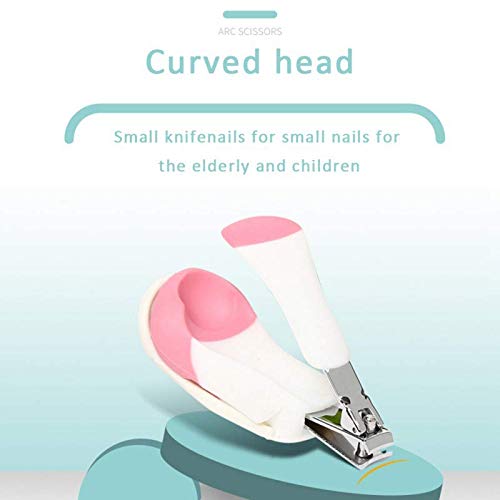 LAFILLETTE Pink Baby Nail Clipper with Magnifying Glass - Safe & Easy Infant & Toddler Nail Care Tool for Newborns - Perfect for Travel & Home Grooming