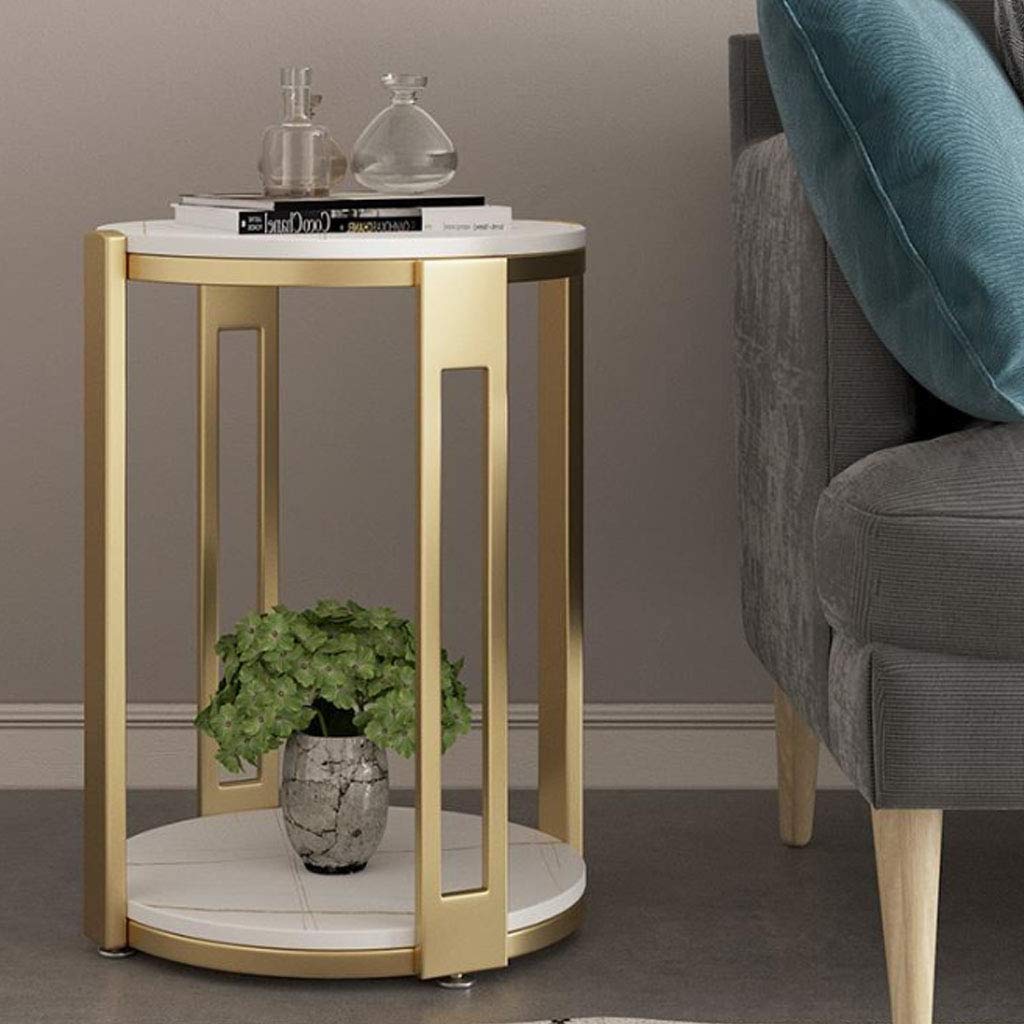 2-Tier Round Coffee Table - 16