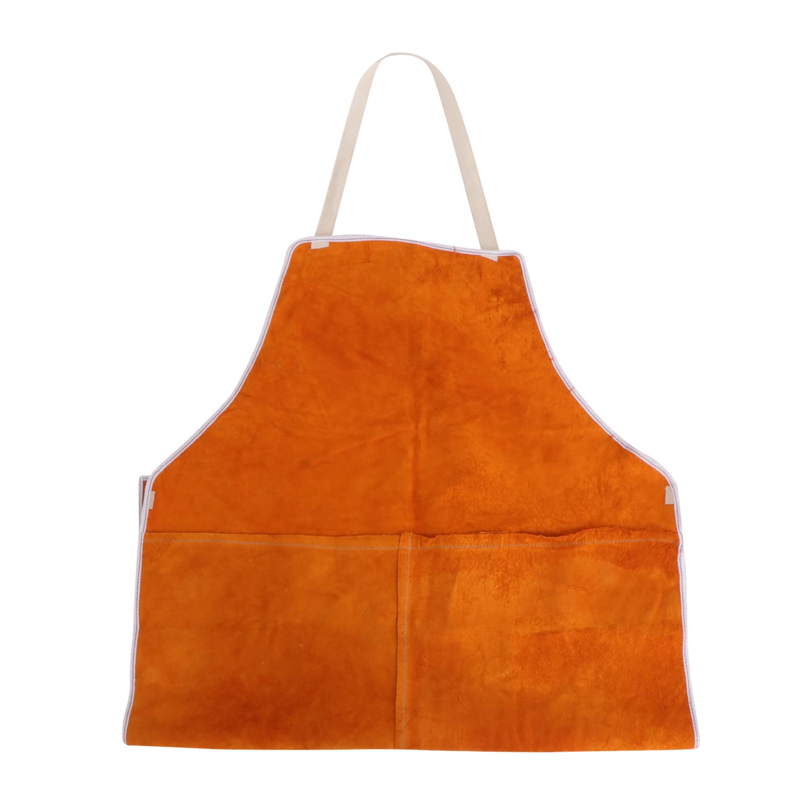 iplusmile Genuine Leather Welding Apron - Heavy Duty Work Apron for Cooking, BBQ, Grilling & Shop Use - Durable & Heat Resistant for Professional Chefs & Craftsmen