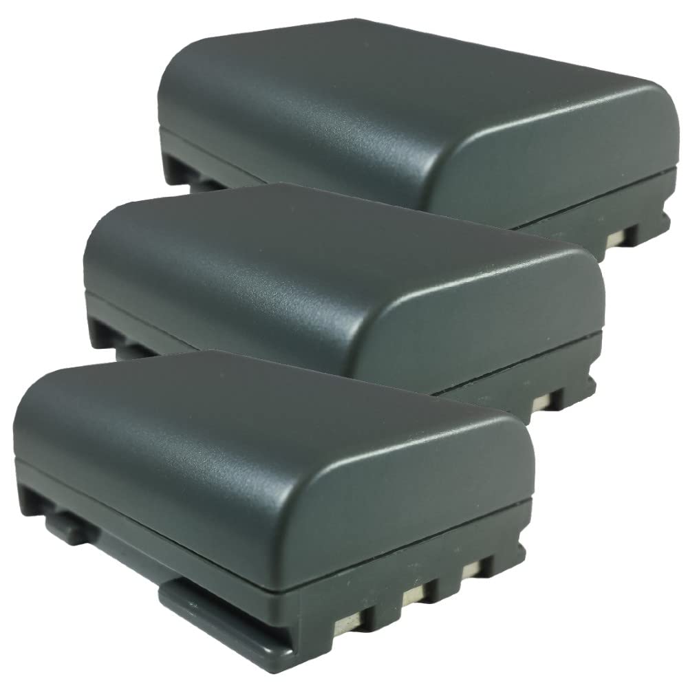 Synergy Digital Camcorder Batteries - 3-Pack Li-ion 7.4V 900mAh Replacement for Canon NB-2L & VIXIA HFR10 Camcorder | Perfect for Travel Vlogging, Family Events & Professional Video Recording