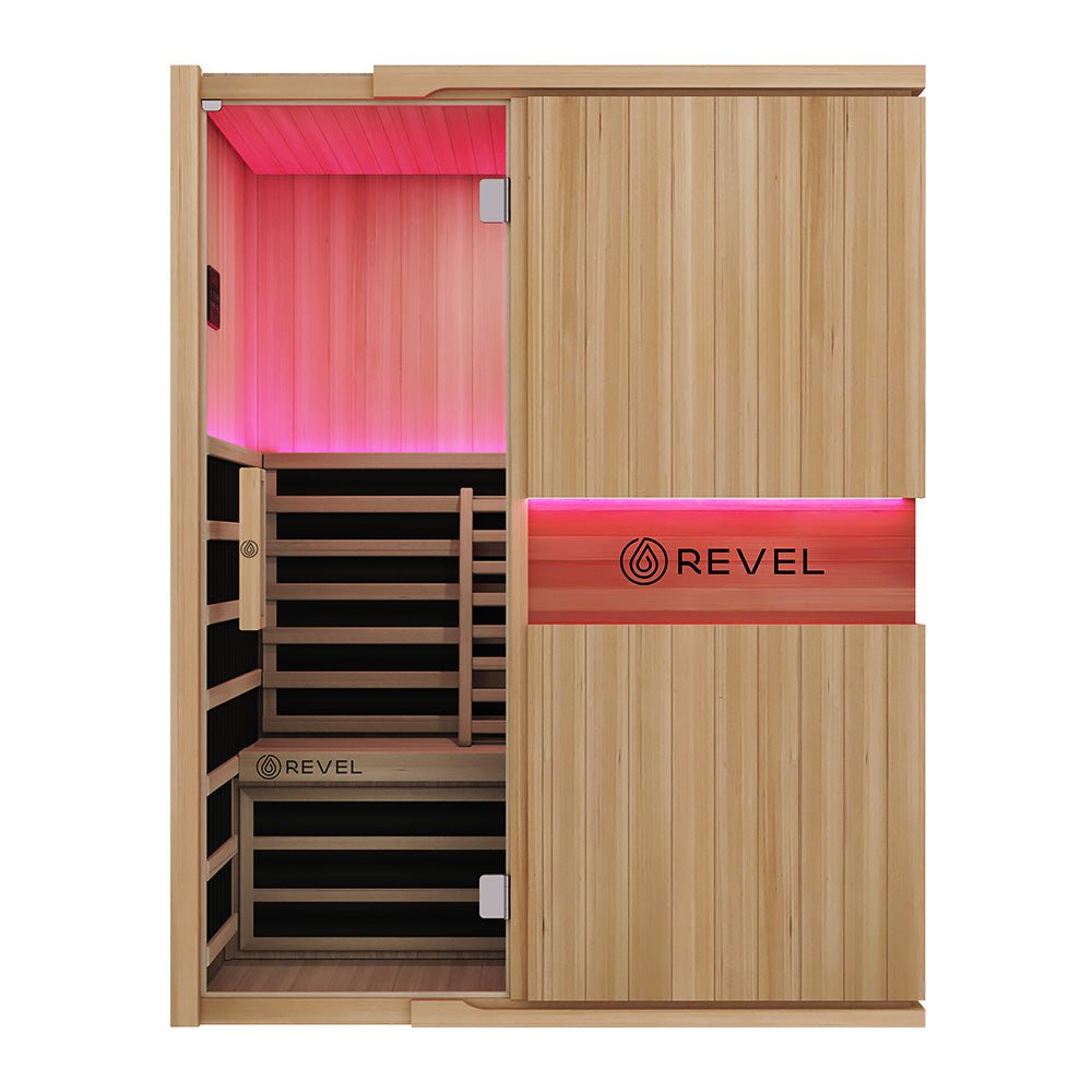 Revel Recovery Aura 3 Person Full Spectrum Infrared Sauna for Home Spa Therapy & Relaxation | Detox, Pain Relief & Stress Reduction