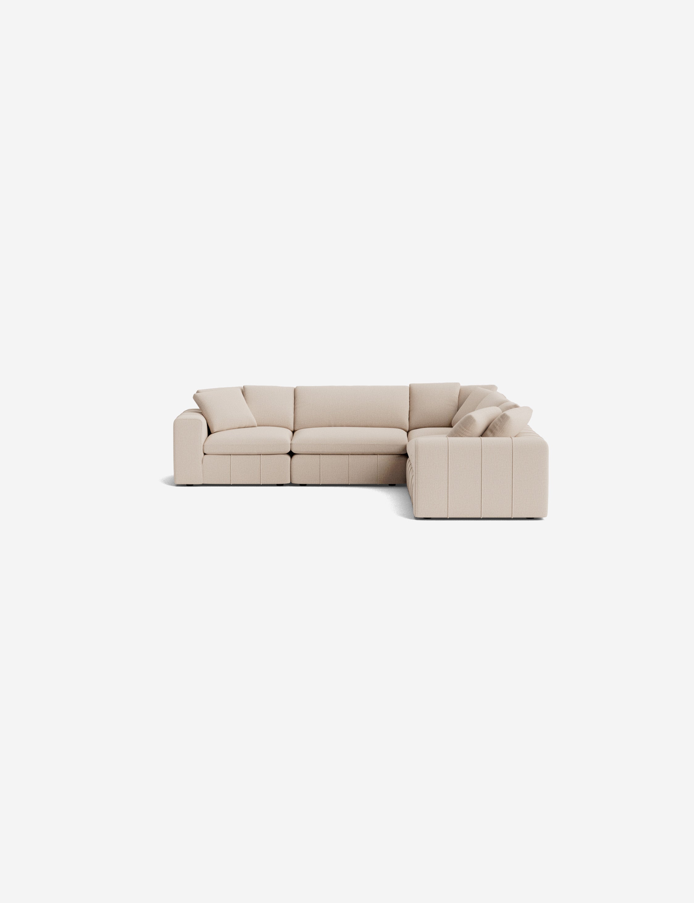 Capella Modular Corner Sectional Sofa - Modern L-Shaped Couch with Reversible Chaise, Soft Fabric Upholstery for Living Room, Family Room & Home Theater Comfort