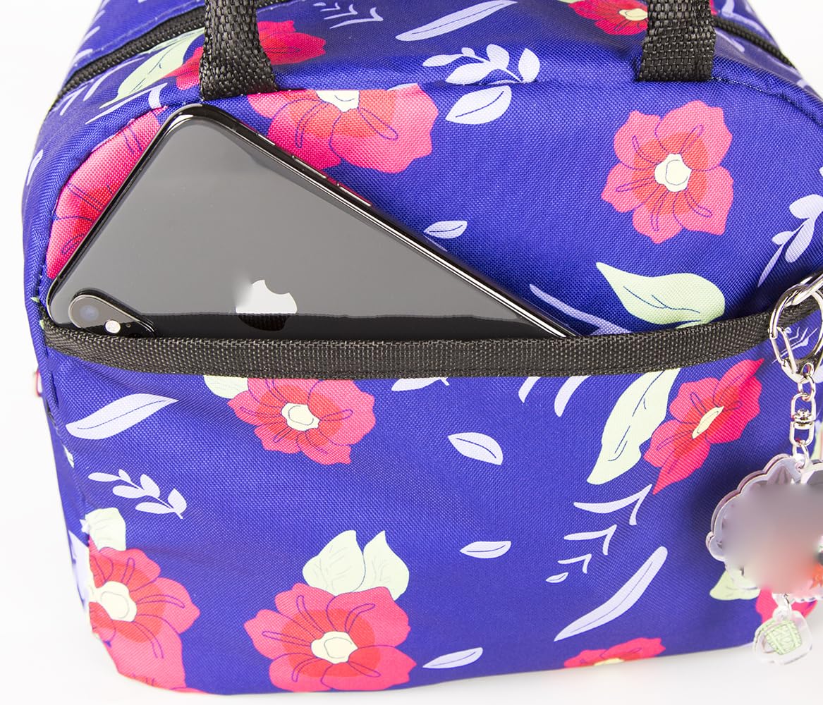 Maxer Insulated Lunch Bag for Women & Kids - Japanese Anime Design Thermal Lunch Cooler for School, Work & Picnics