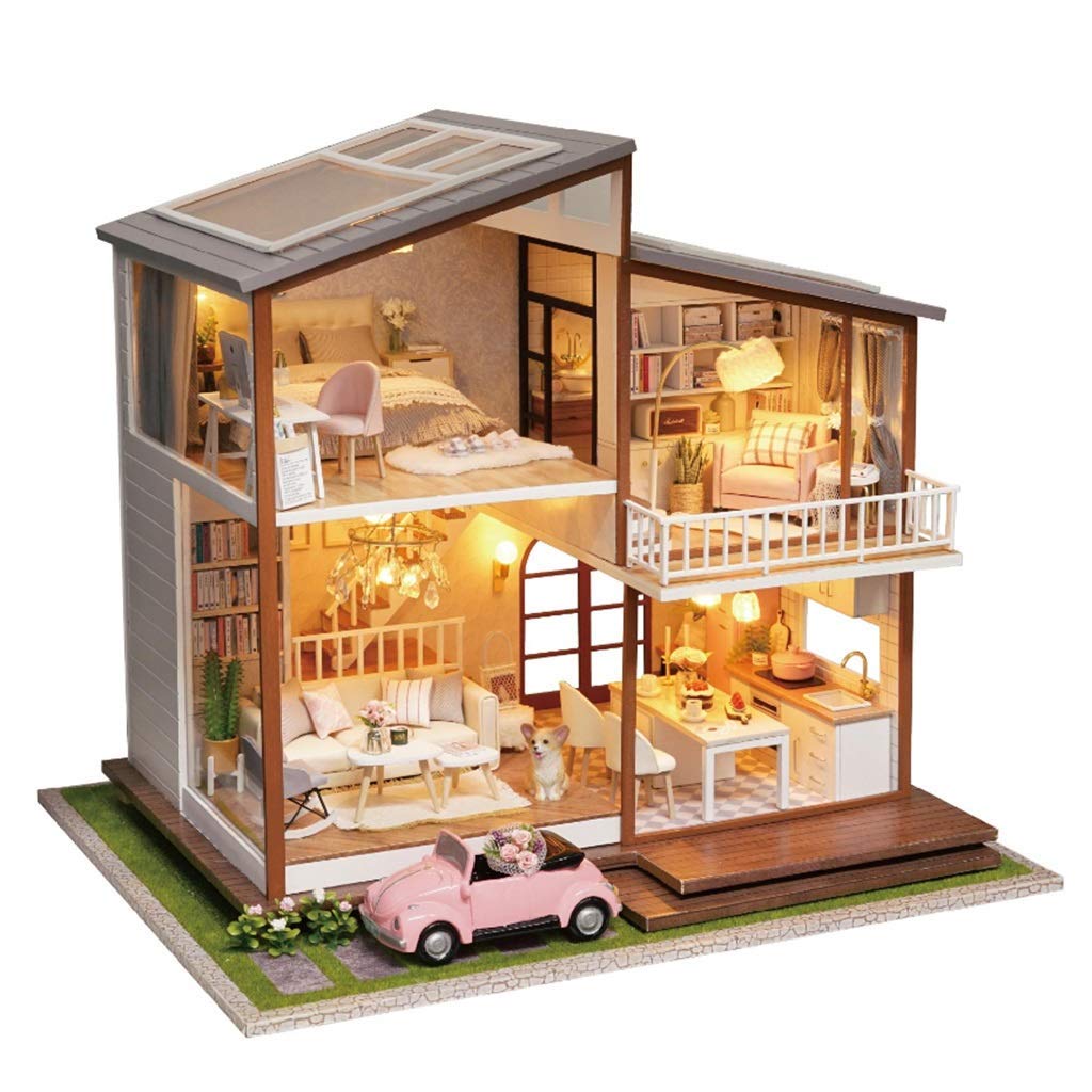 DIY Harry Potter Music Box Kit - 3D Handmade Dollhouse Miniature with LED Furniture & Musical Mechanism | Brain Teaser Puzzle for Women & Girls | Gift for Collectors, Home Decor, Party Favors