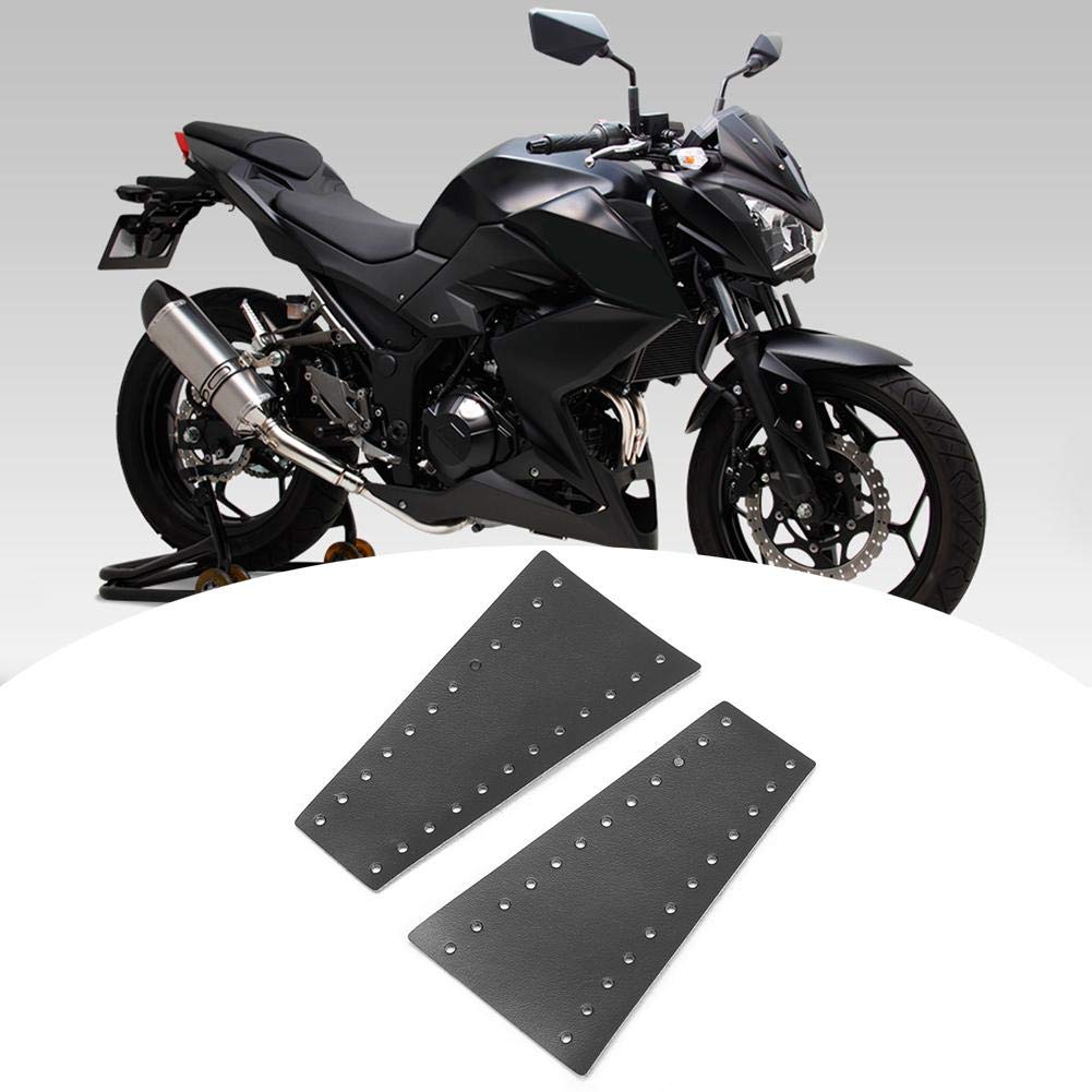 Akozon 2-Pack 15-18MM (0.59-0.71in) Motorcycle Brake & Clutch Lever Covers - Premium Microfiber Leather (Black) - Perfect for Harley, Honda, Yamaha & More - Protect Your Bike Handles from Wear & Weather