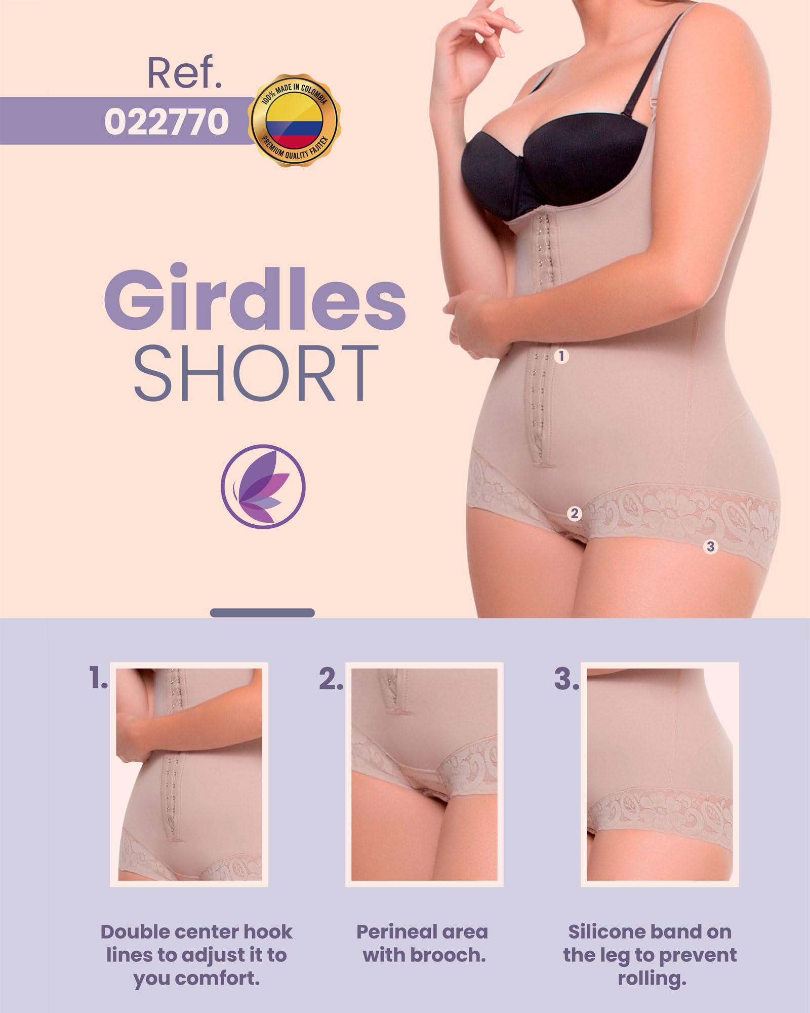 Fajitex Colombian Shapewear for Women - High Compression Body Shaper, Tummy Control & Abdomen Slimming Girdle | Perfect for Postpartum, Weight Loss & Everyday Wear