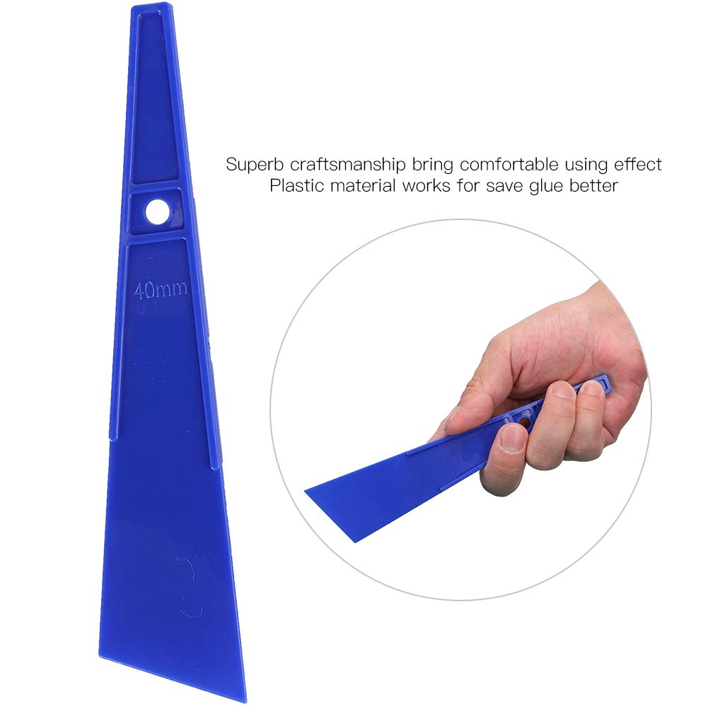 6Pcs Plastic Glue Scraper Tools - Leather Craft Glue Spreader for Handmade Sewing & Leatherworking - Perfect for DIY Leather Projects, Bookbinding, and Shoe Repair Accessories