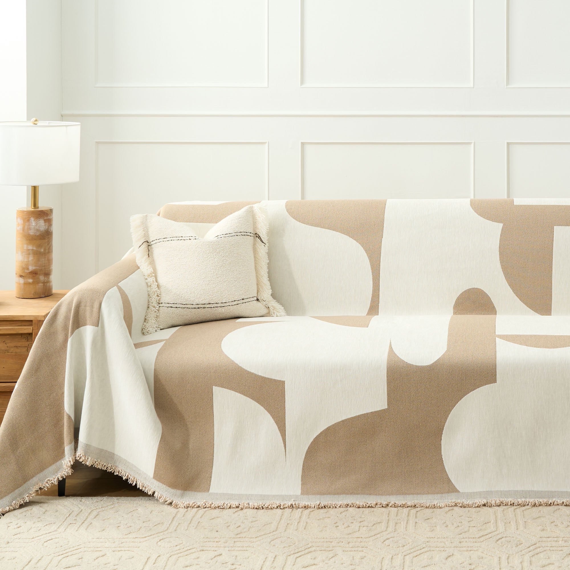Picasso's Mirage Sofa Cover - Waterproof, Stretchable Furniture Protector for Living Room, Bedroom - Perfect for Pets, Kids & Everyday Use