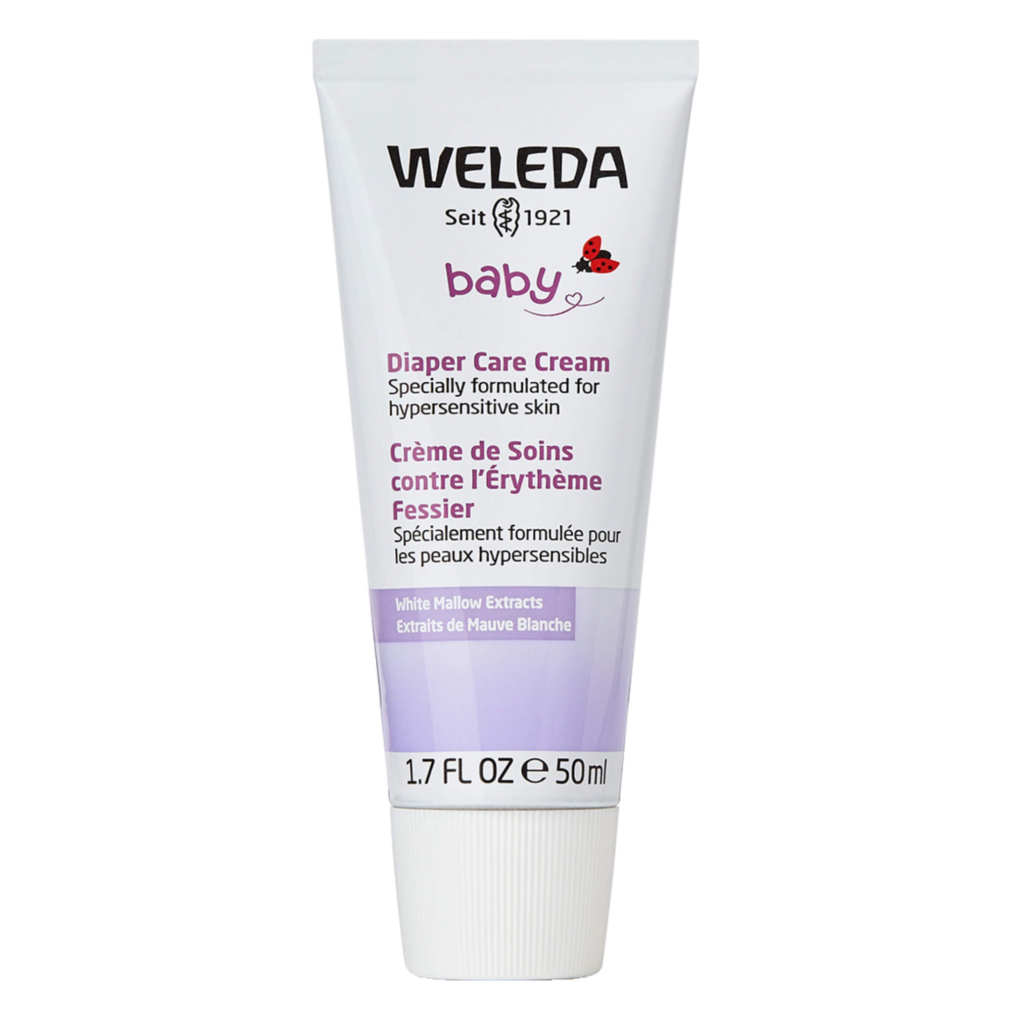 Premium Diaper Rash Cream with White Mallow Extract - Soothing Relief for Baby's Sensitive Skin | Ideal for Diaper Changes, Overnight Protection & Daily Skin Care