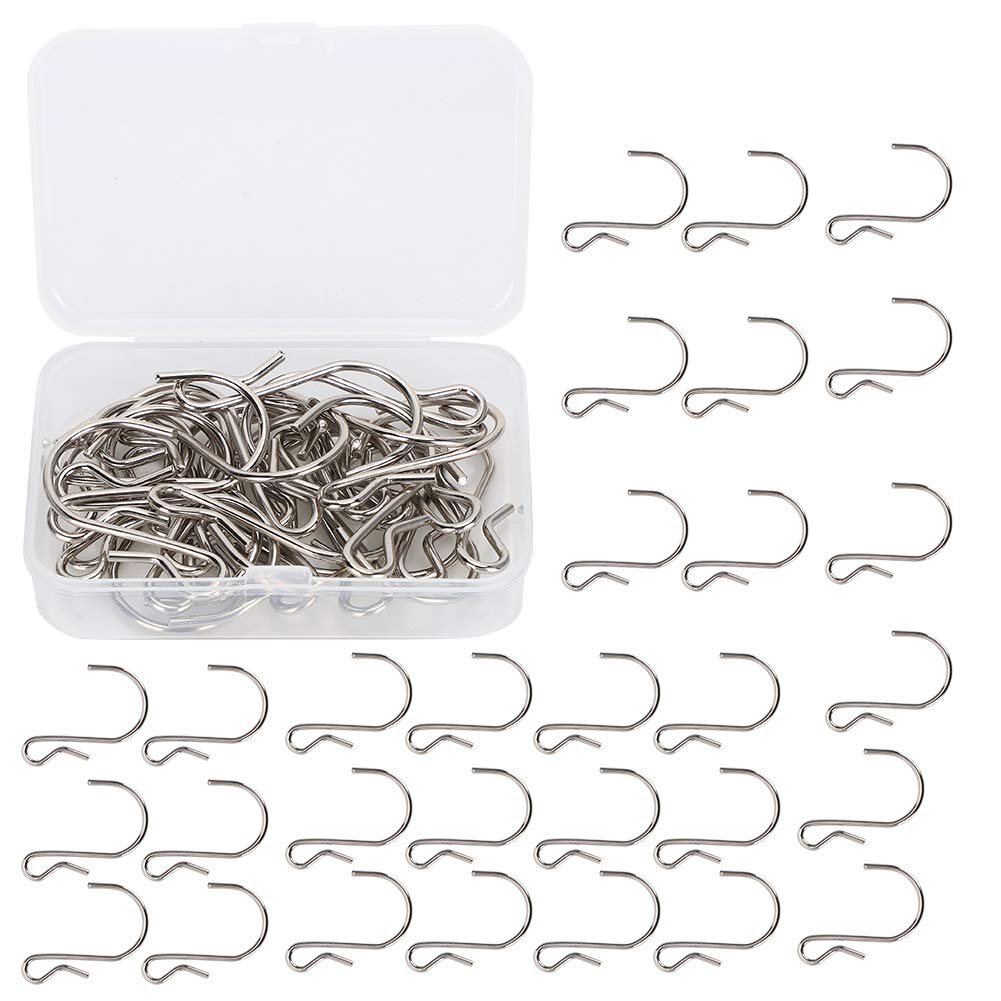 Stainless Steel S Hooks for Towels, Pants, Curtains - Heavy Duty Hangers for Bathroom, Kitchen, Closet Organization & Storage
