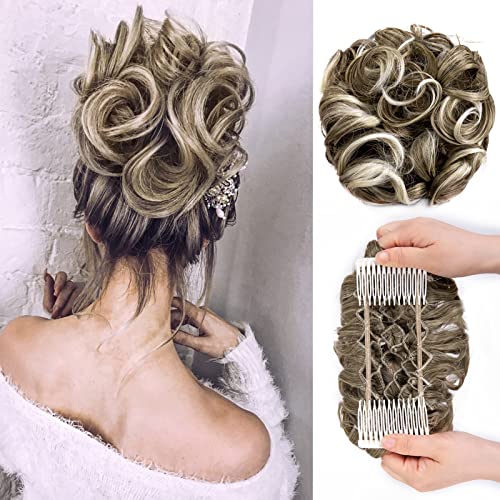 Messy Bun Hair Clip - Perfect for Curly Hair, Easy Chignon Updo for Women | Great for Work, Parties & Everyday Wear