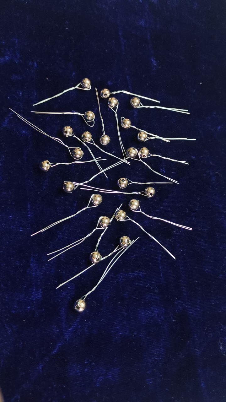 23 Pack Pearl Hair Pins & Adjustable Hair Clips - Wedding Hairstyle Accessories for Brides, Girls (Golden) | Perfect for Bridal Parties, Prom, Formal Events & Special Occasions