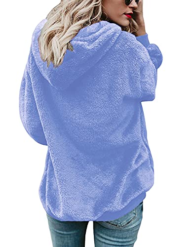 Sweat À Capuche Bleu Ciel