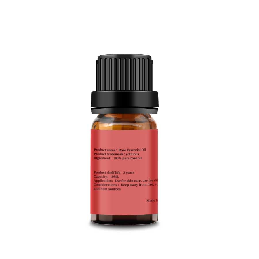 100% Pure Yethious Rose Essential Oil - 10ML Natural Aromatherapy Oil for Diffusers, DIY Candles, Soap Making & Skin Care | Relaxing Scent for Spa, Yoga & Home Fragrance