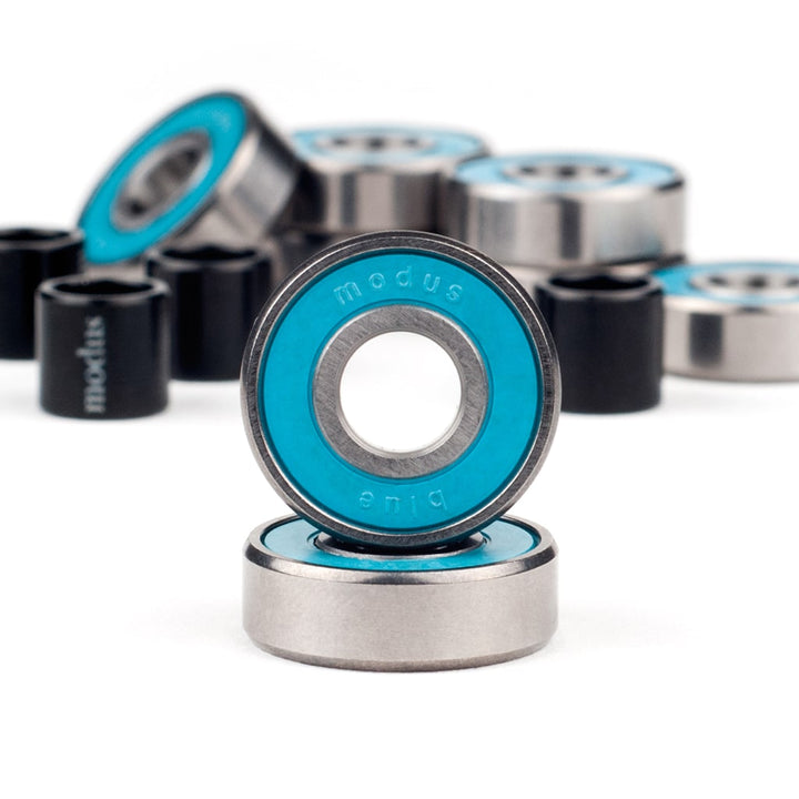 Modus Blue Bearings - High Performance Skateboard Bearings for Smooth Rides - Perfect for Skateboarding, Longboarding & Roller Skating