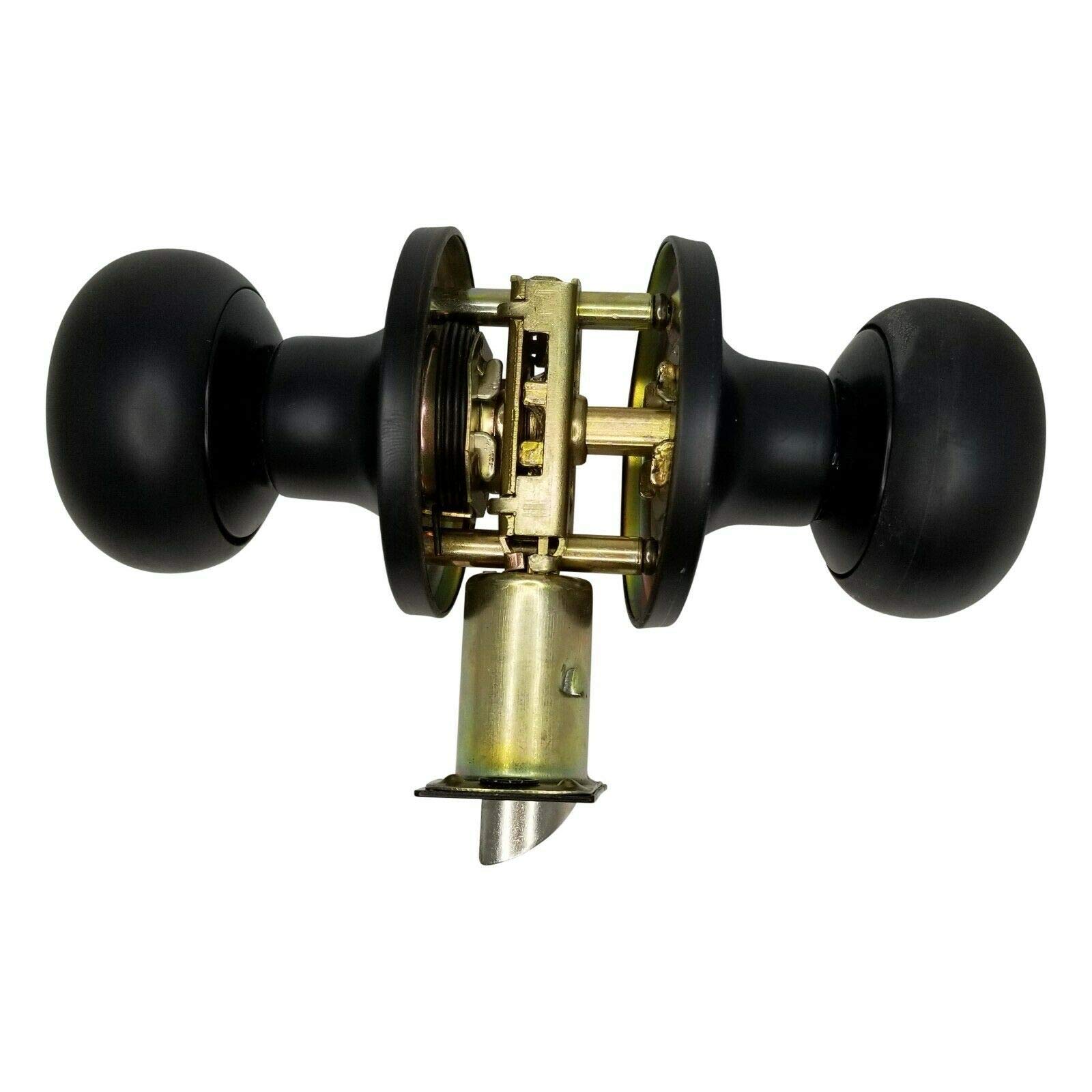 10 Pack Oiled Rubbed Bronze Passage Door Knobs - No Cylinder Lock for Interior Bedroom & Closet Doors | Smooth Operation & Easy Installation for Home, Office & Rental Properties