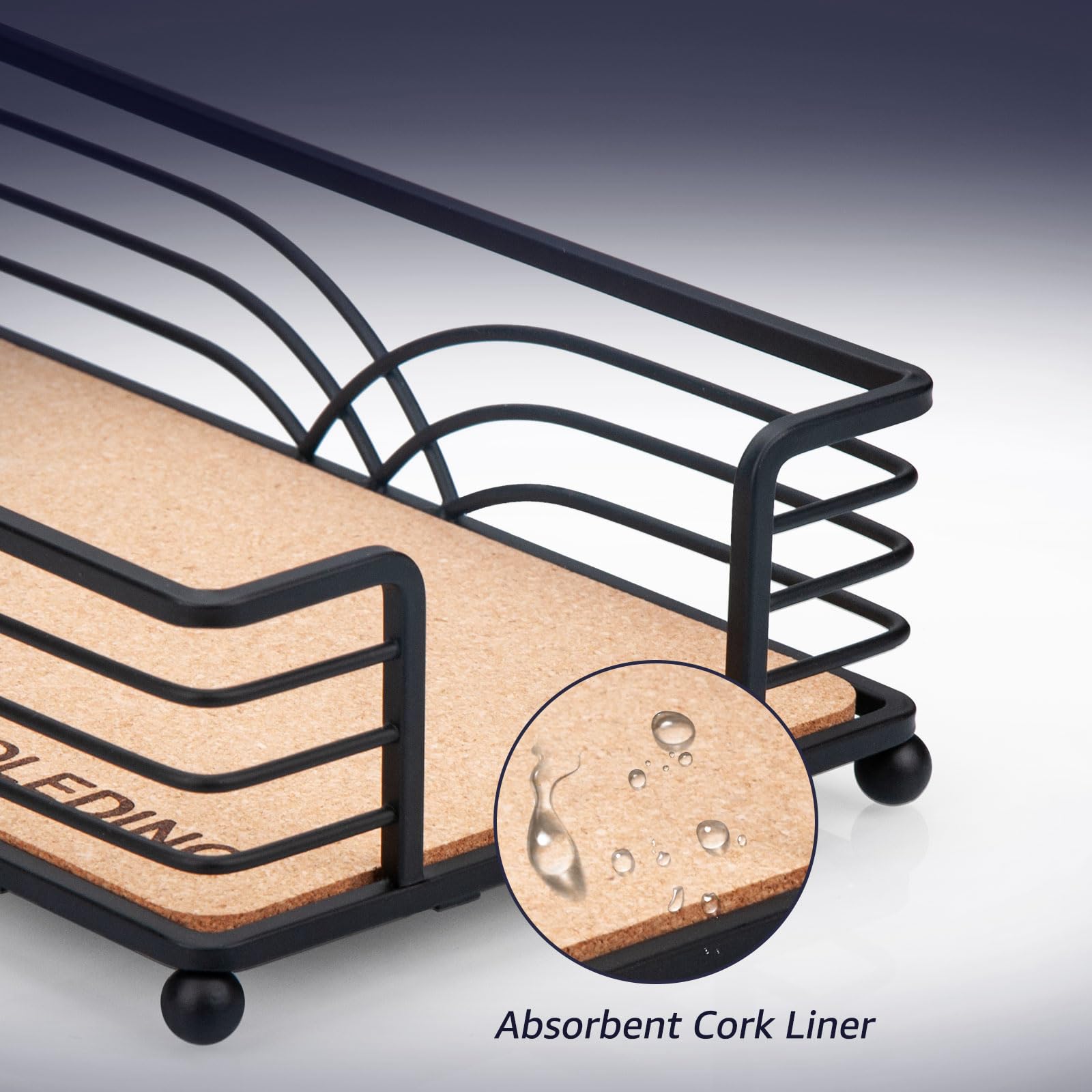 Premium Cork Liner for Bathroom Napkin Holder - Absorbent, Durable & Eco-Friendly - Perfect for Bathroom, Kitchen & Office Organization