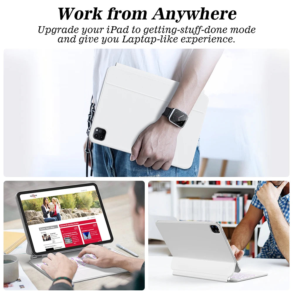 2024 iPad Pro 11-inch with Magic Keyboard - LCD Multi-Touch Display & Trackpad | Perfect for Work, Study & Creative Projects