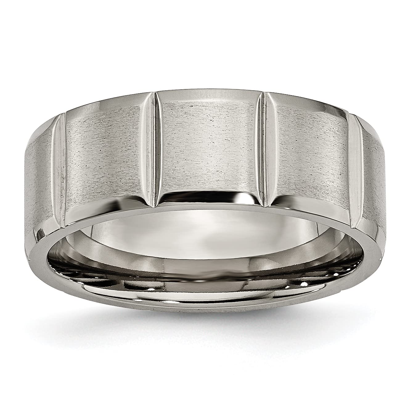Titanium Wedding Band Ring for Men & Women - 8mm Comfort Fit - Durable & Hypoallergenic - Perfect for Engagement, Anniversary & Everyday Wear