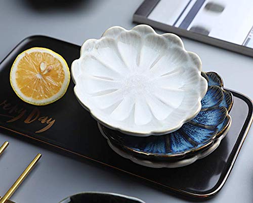 Premium Japanese Ceramic Dipping Bowls Set of 4 - Multipurpose Soy Sauce Dishes for Sushi, Dumplings & Appetizers - Elegant Small Side Dish Bowls for Seasoning & Dipping Sauces