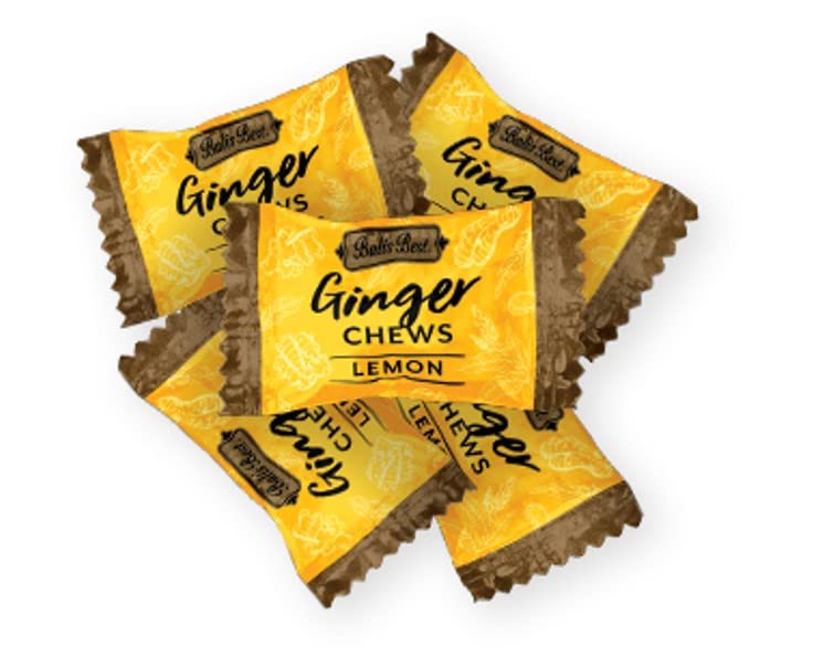 Bali's Best Ginger Chews - Zesty Lemon Flavor (2.2 LB Bulk Bag) | Sweet & Spicy Chewy Candies | Natural Ginger Candy for Digestion & Nausea Relief | Perfect for Office Snacks, Travel & Gift Baskets