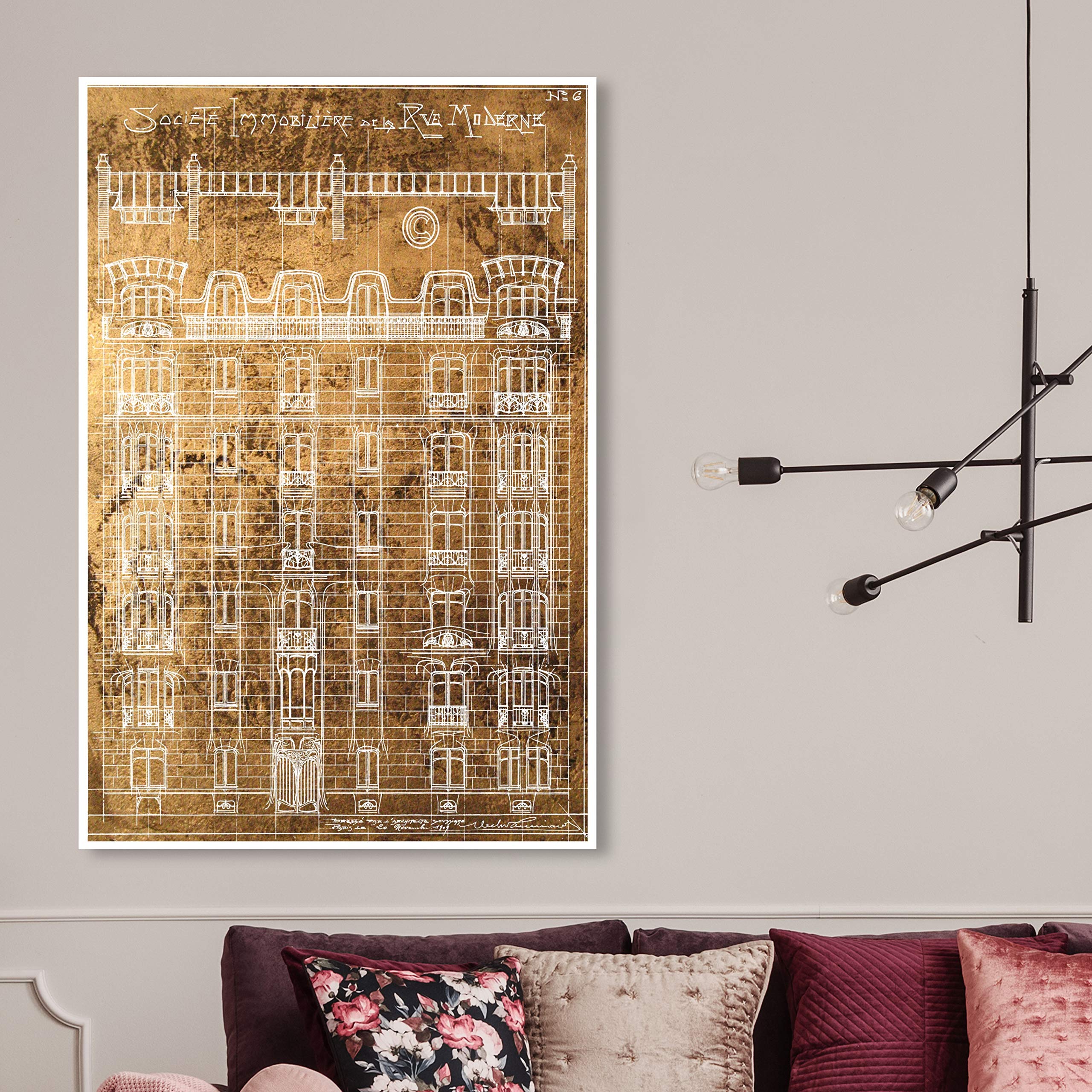 Oliver Gal Artist Co. 'Rue Moderne' Architecture Wall Art Canvas Print - 30