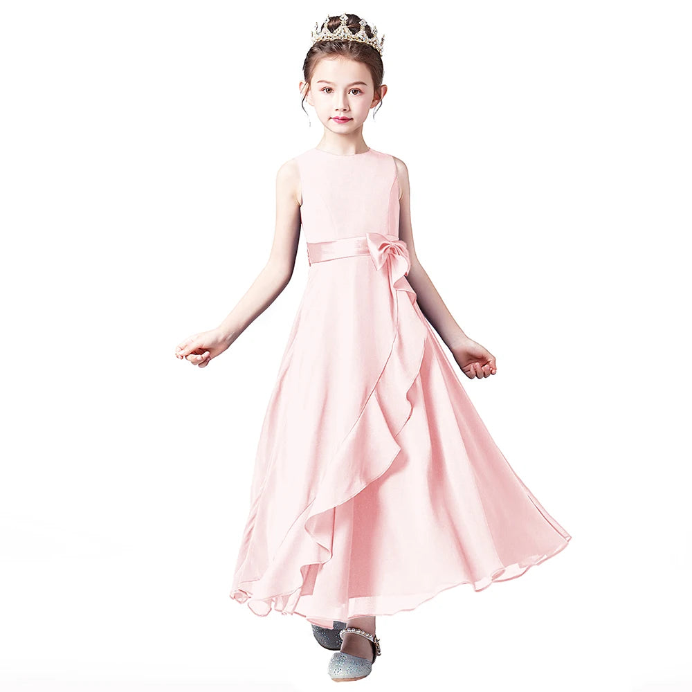 Junior Bridesmaid Dresses for Teens - Ankle-Length Flower Girl Gowns for Wedding Party | Elegant Kids Formal Wear for Bridal Showers, Ceremonies & Special Occasions