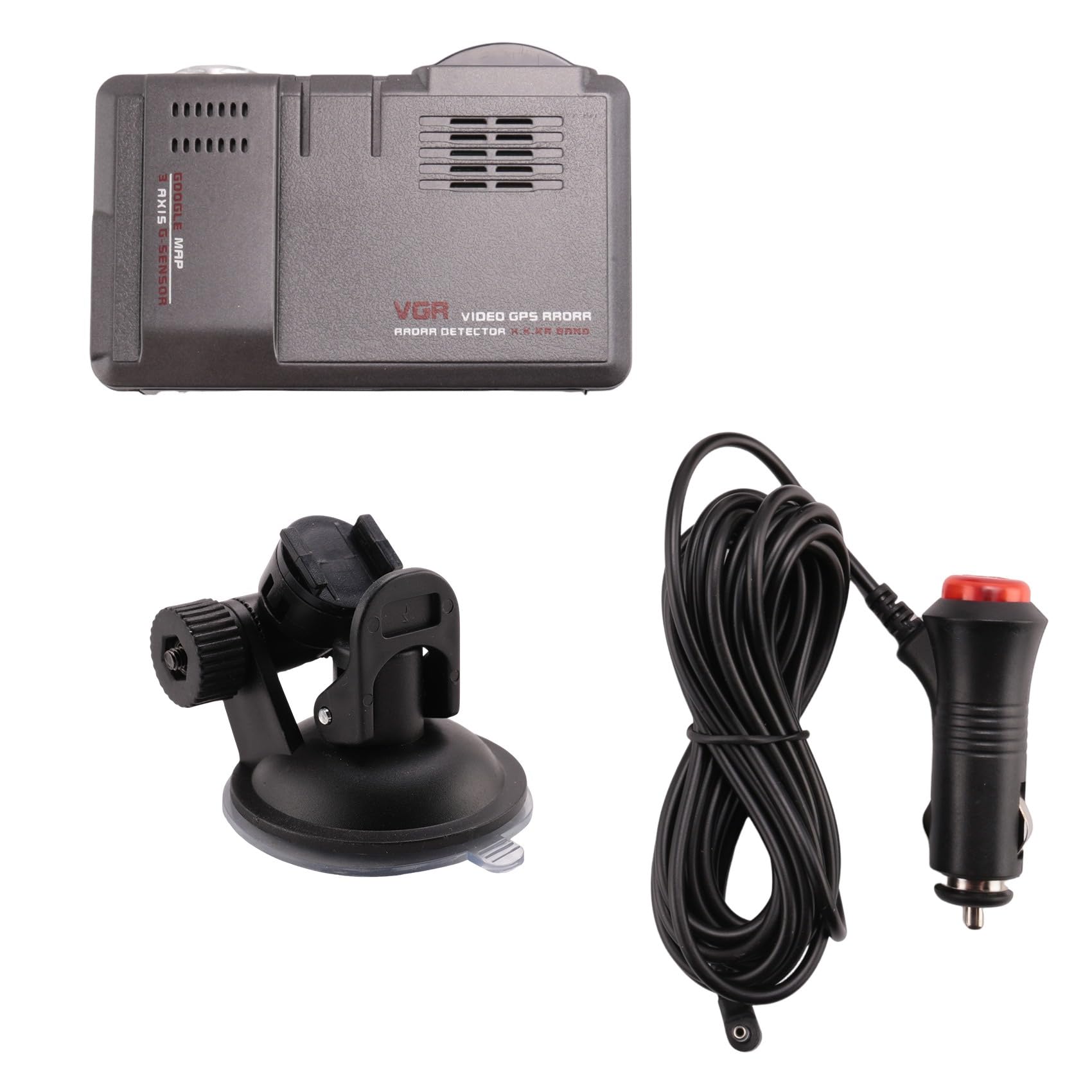 Bamberg 2-in-1 Car Speed Detector & DVR Recorder - HD 1080P Dash Cam with Radar Detection, GPS Tracking, Night Vision - Perfect for Road Trips, Commuting & Fleet Management