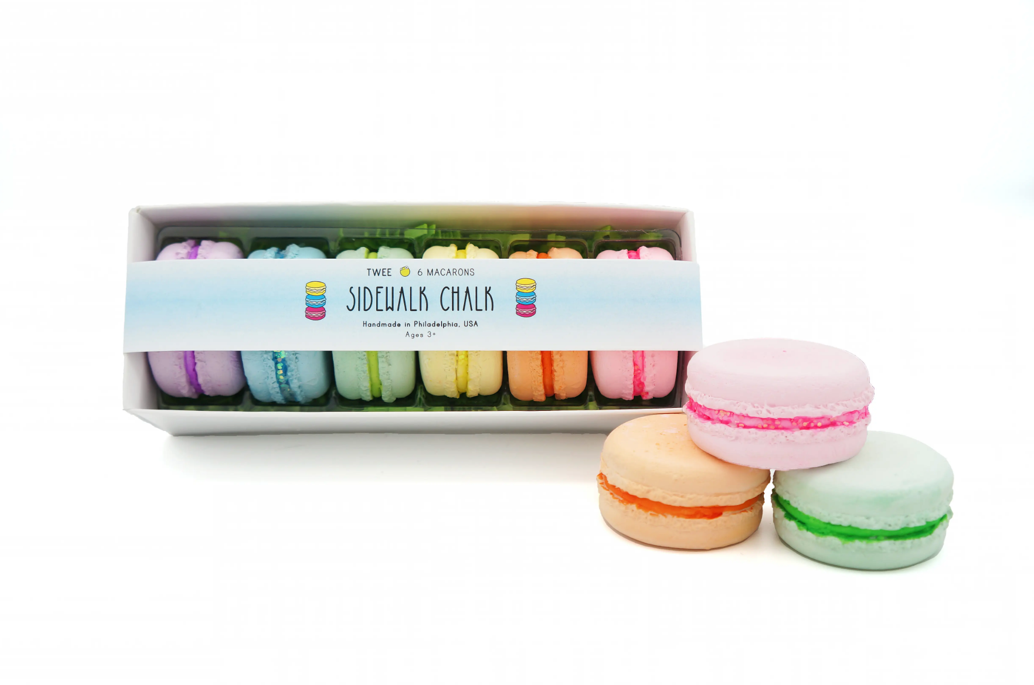 Colorful Macaron Sidewalk Chalk - Non-Toxic, Washable Outdoor Chalk for Kids - Perfect for Driveway Art, Playground Fun & Summer Activities